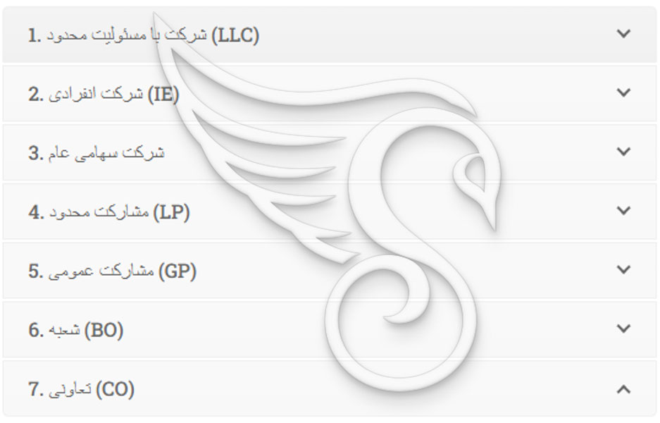 انواع شرکت های تجاری در گرجستان