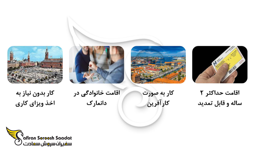 مزایای کارت اقامت دانمارک