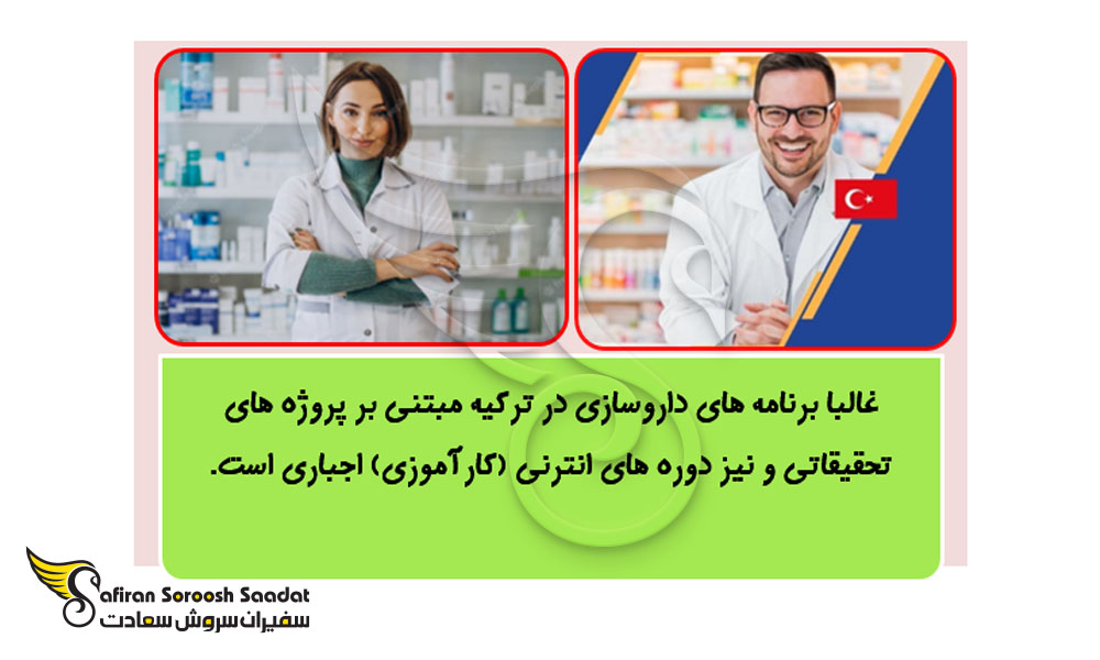 ساختار رشته داروسازی در ترکیه