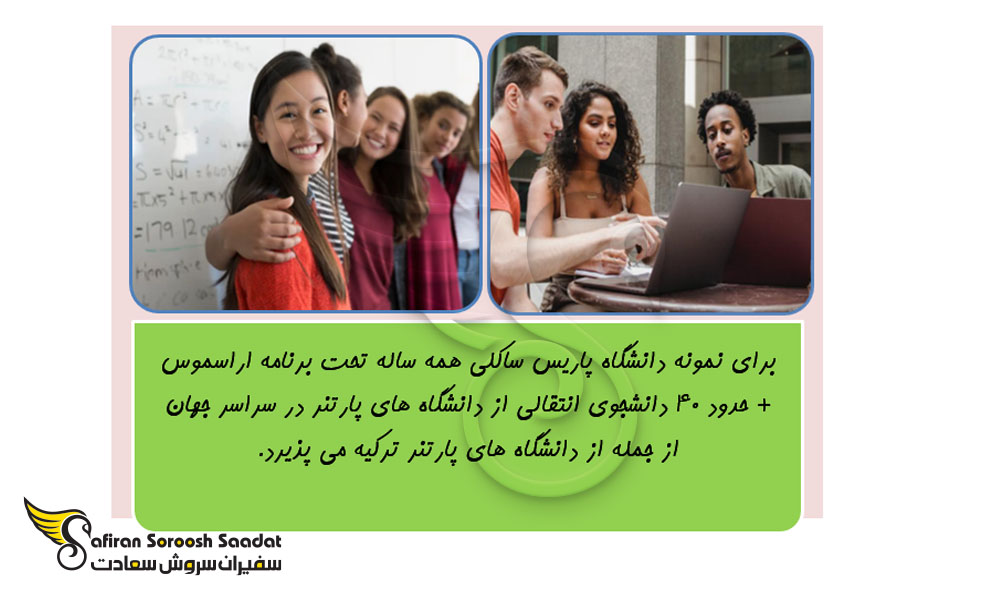 نمونه ای از دانشگاه پارتنر فرانسه در رشته پزشکی