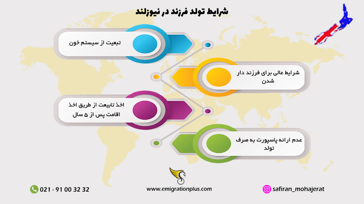 اینفوگرافیک تولد در نیوزلند