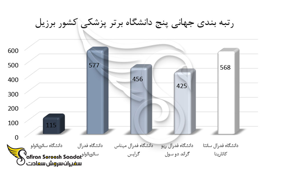 رتبه بندی 5 دانشگاه برتر پزشکی کشور برزیل