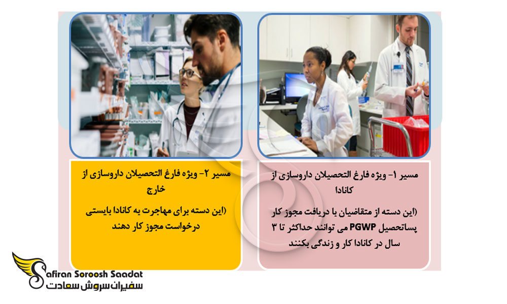 مسیرهای مهاجرت داروسازان به کانادا