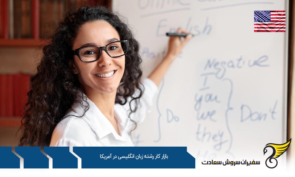 کار دبیران در بازار کار رشته زبان انگلیسی در آمریکا