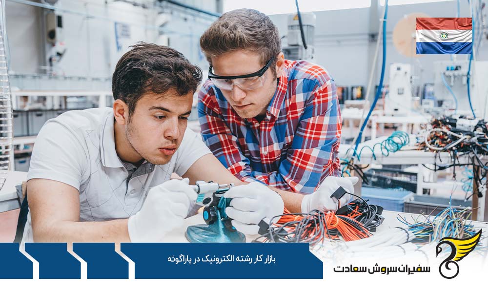 وظایف افراد در بازار کار رشته الکترونیک در پاراگوئه