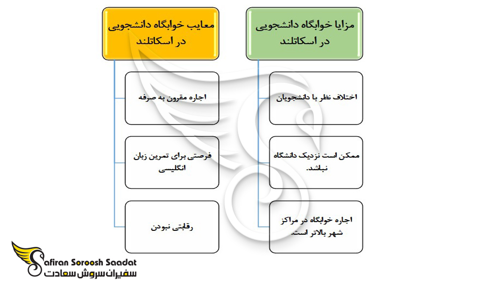 مهمترین مزایا و معایب سکونت در خوابگاه دانشجویی در اسکاتلند