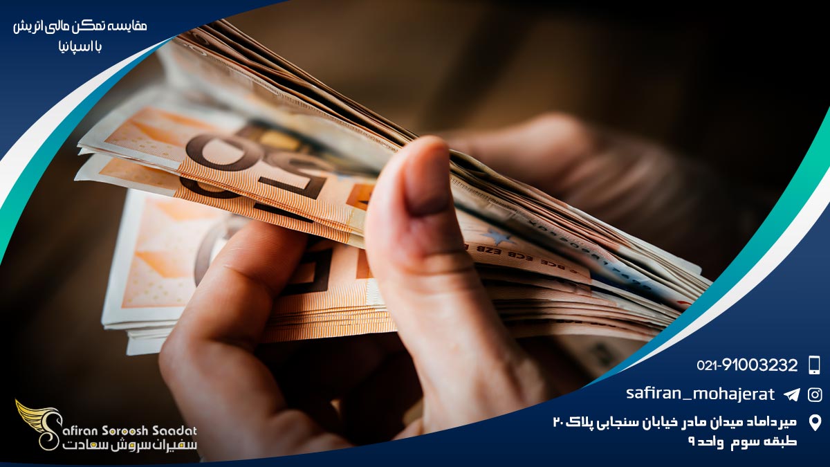 مقایسه تمکن مالی اتریش با اسپانیا