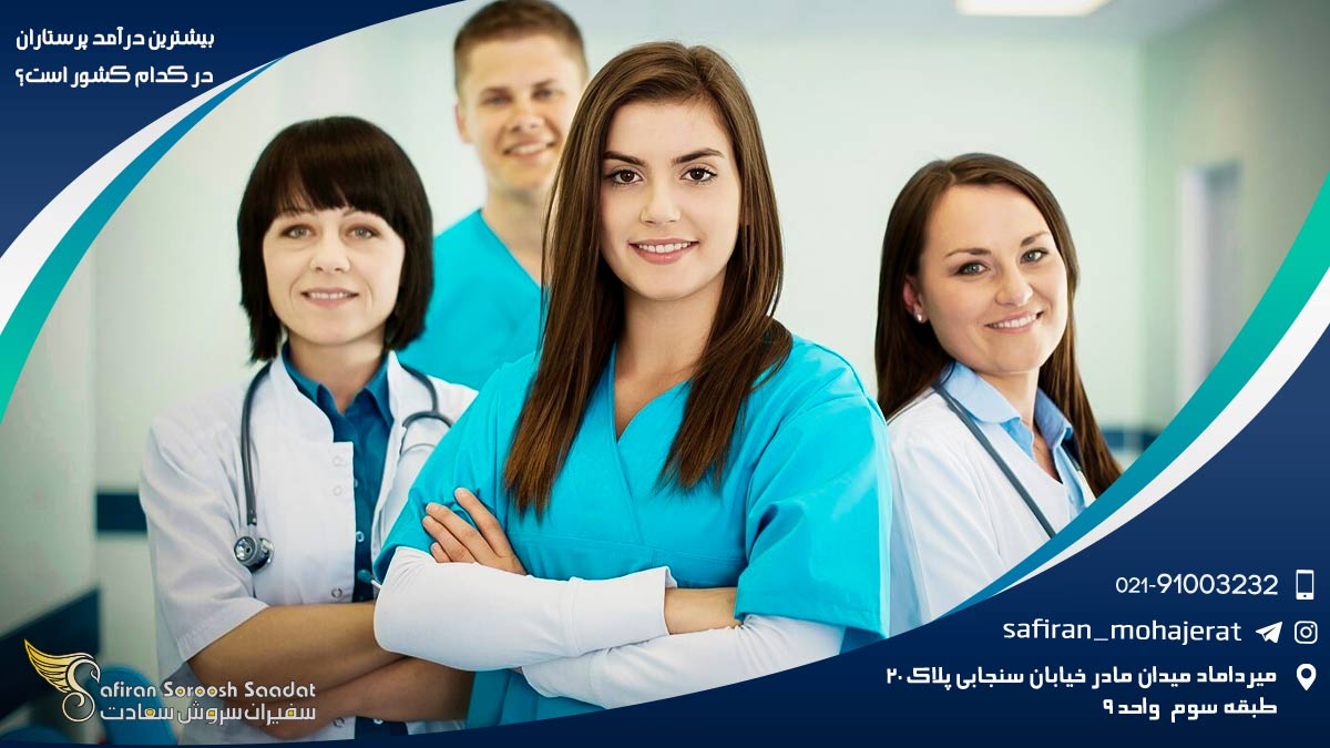 بیشترین درآمد پرستاران در کدام کشور است؟