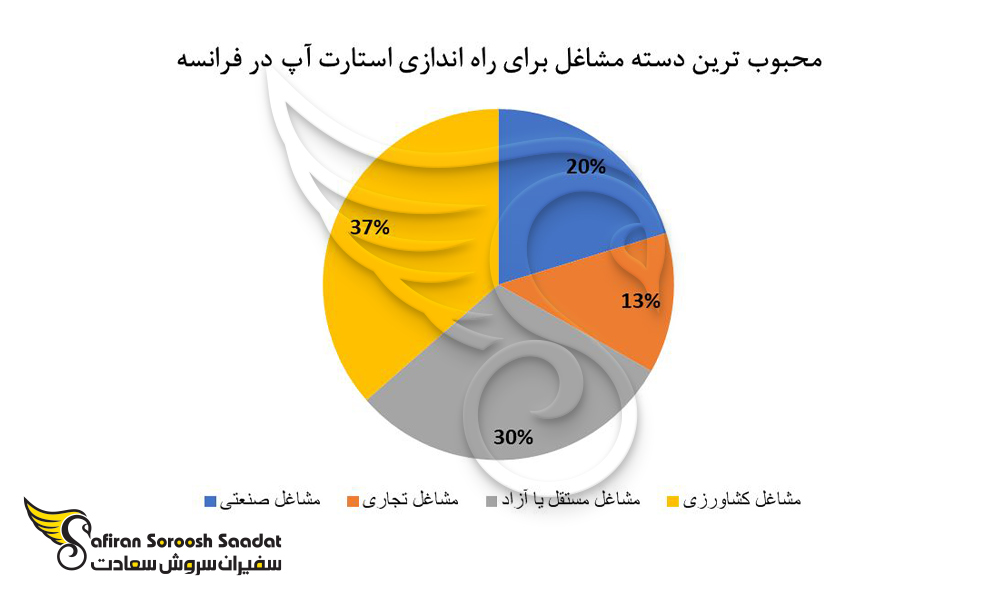 محبوب ترین دسته مشاغل در فرانسه را برای راه اندازی استارتاپ