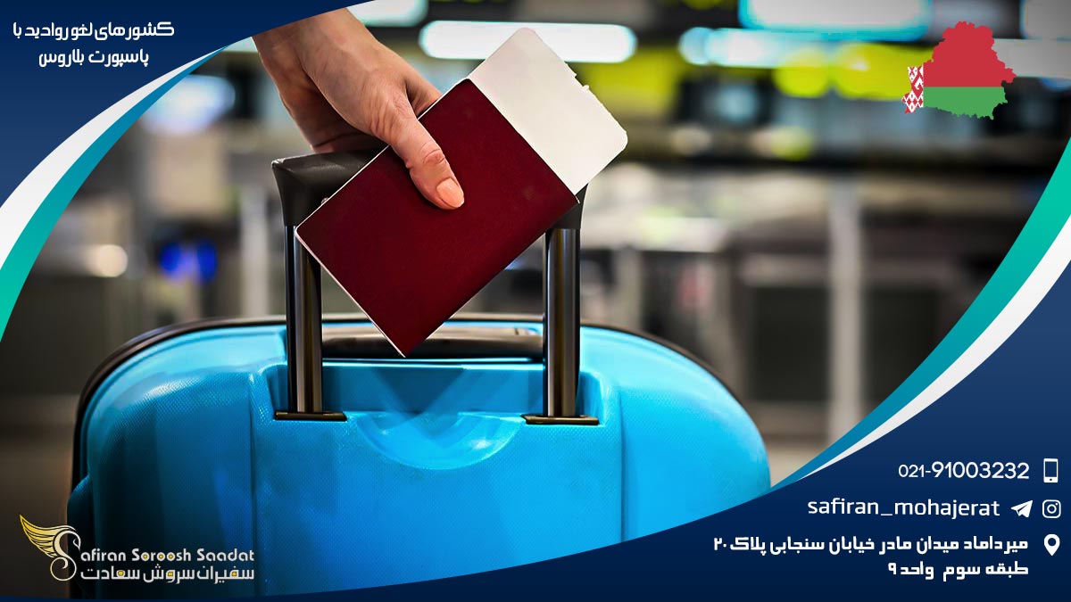 کشورهای لغو روادید با پاسپورت بلاروس