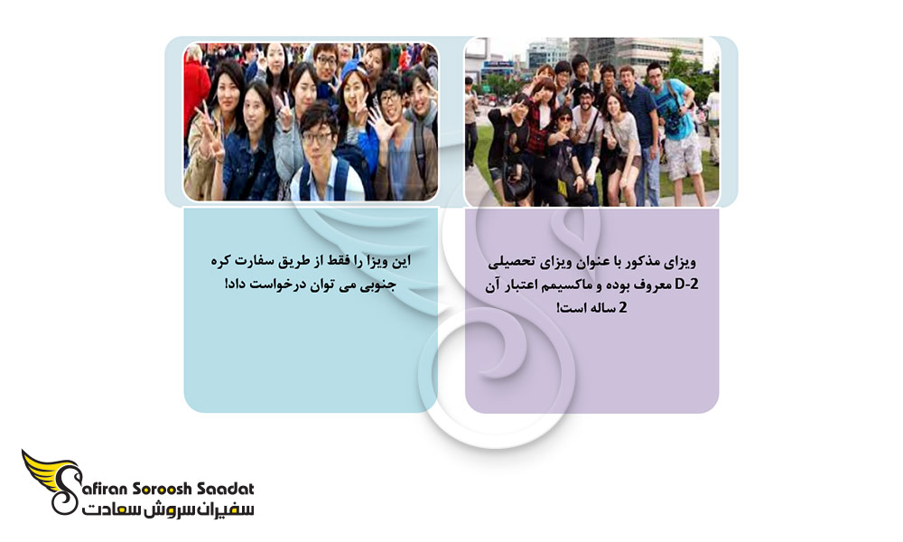 شرایط ویزای تحصیلی کره جنوبی