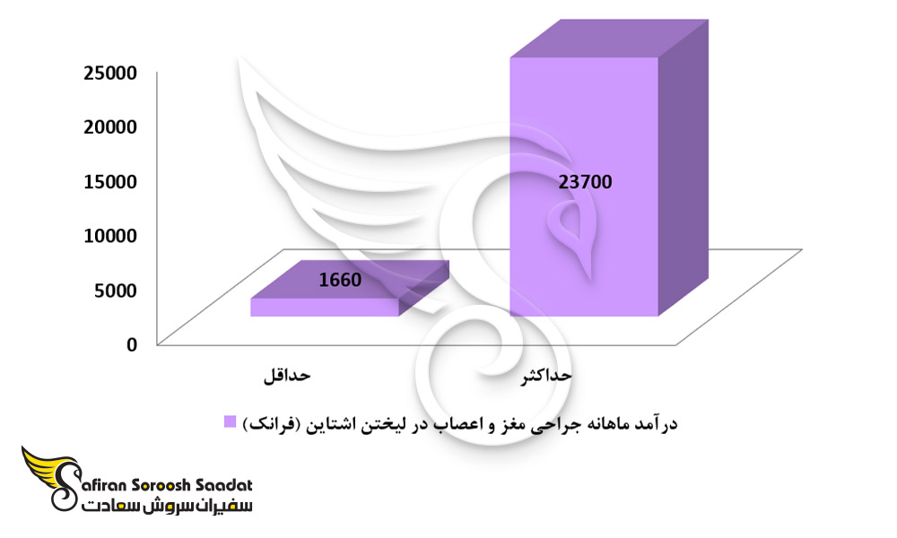 حدود درآمد جراحان مغز و اعصاب در لیختن اشتاین