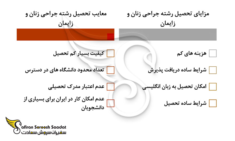 مزایا و معایب تحصیل رشته جراحی زنان و زایمان در بلاروس