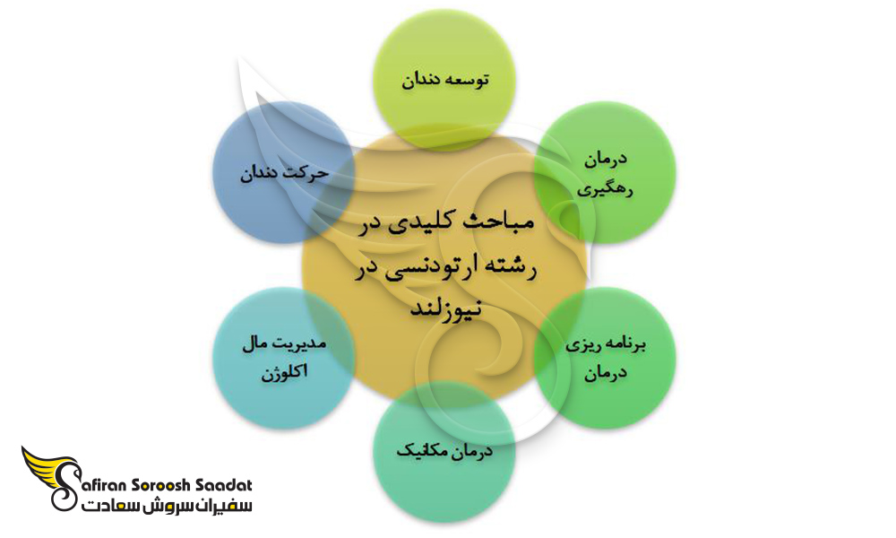 مباحث کلیدی رشته اوتودنسی در نیوزلند