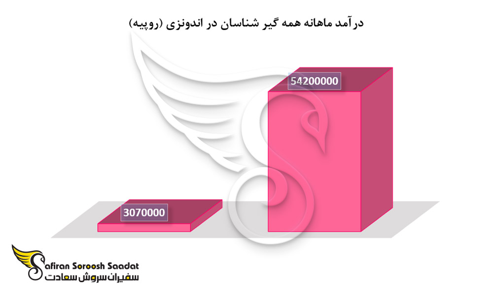 درآمد ماهانه همه گیر شناسان در اندونزی
