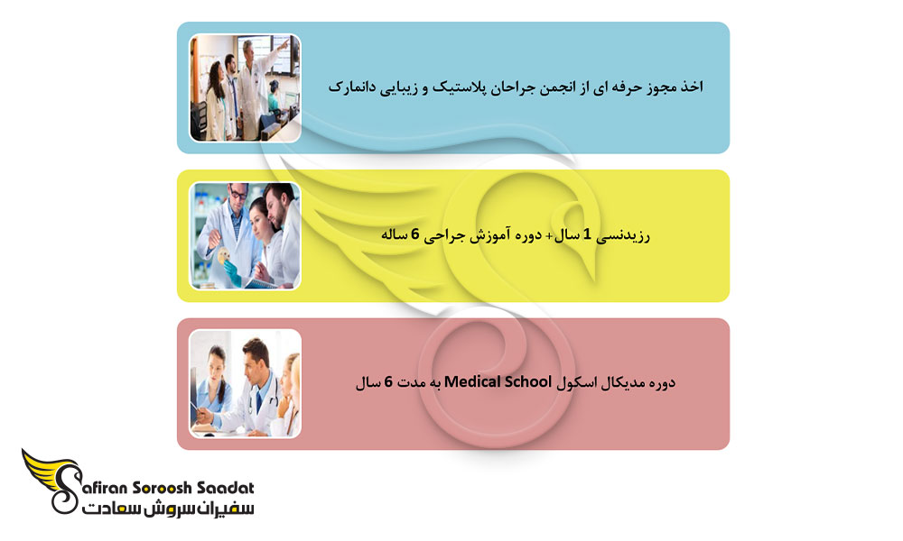 ساختار تحصیل رشته جراحی پلاستیک در دانمارک