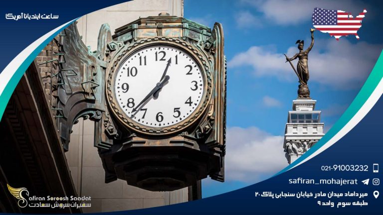 ساعت ایندیانا آمریکا