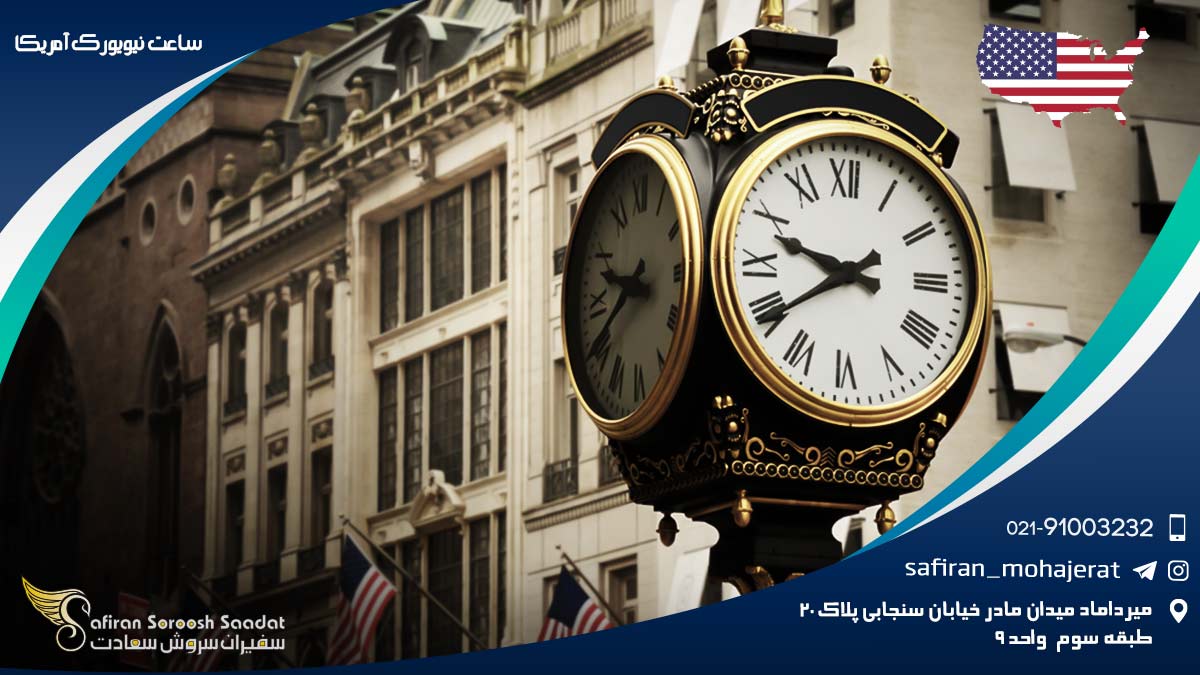 ساعت نیویورک آمریکا