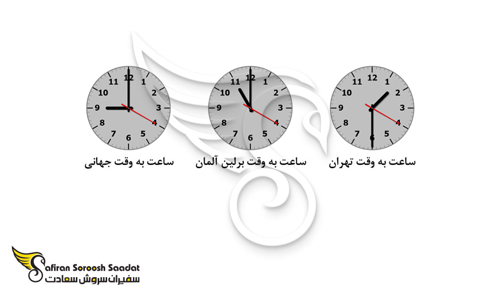 اختلاف ساعت برلین آلمان و تهران