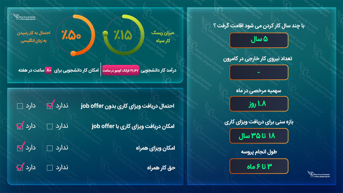 کار در کامرون