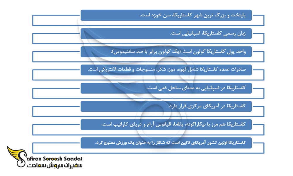 نکات مهم درباره کاستاریکا