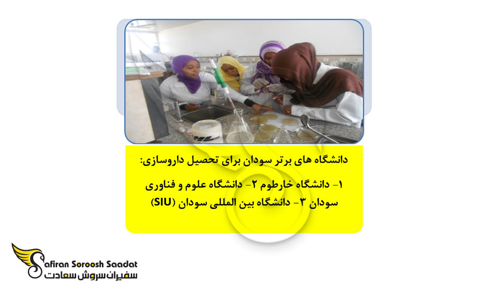 بهترین دانشگاه های داروسازی در سودان