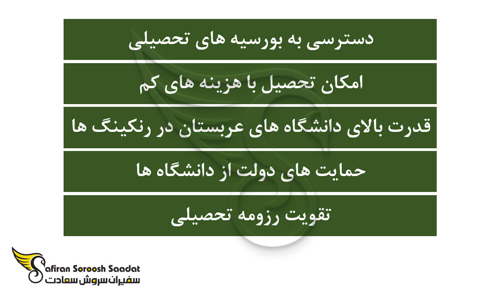 مزایای تحصیل در عربستان سعودی
