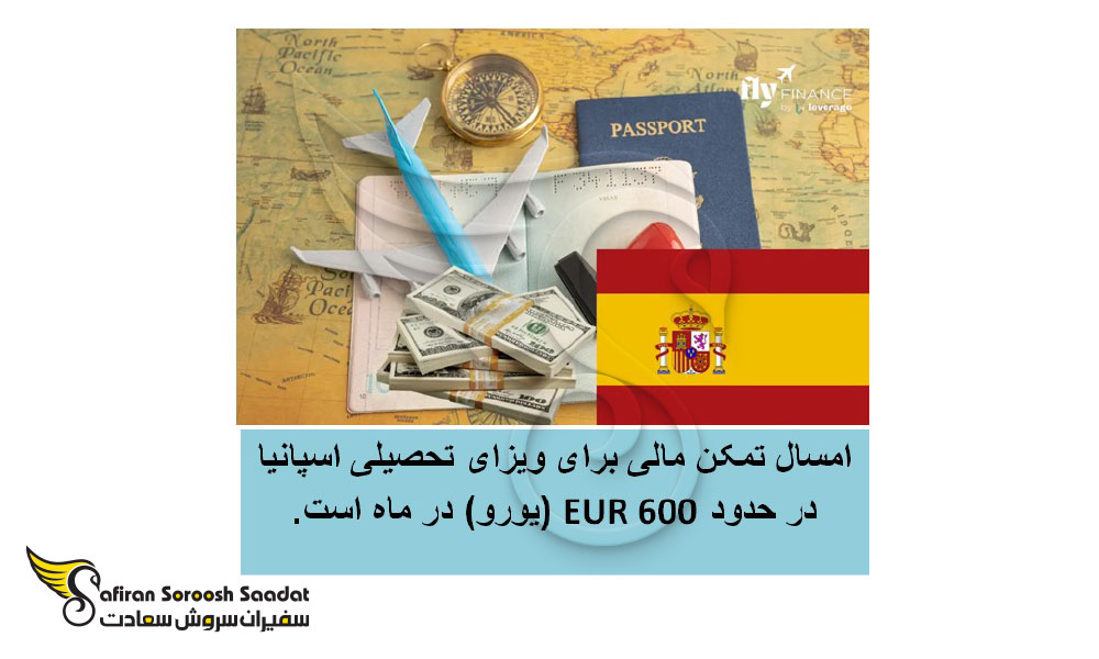 میزان تمکن مالی برای درخواست ویزای تحصیلی اسپانیا