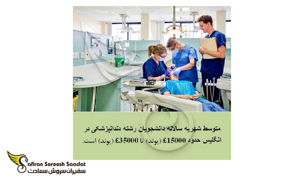رشته دندانپزشکی در انگلیس