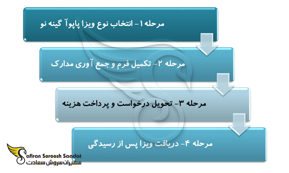 مراحل مختلف درخواست ویزای تجاری پاپوآ گینه نو