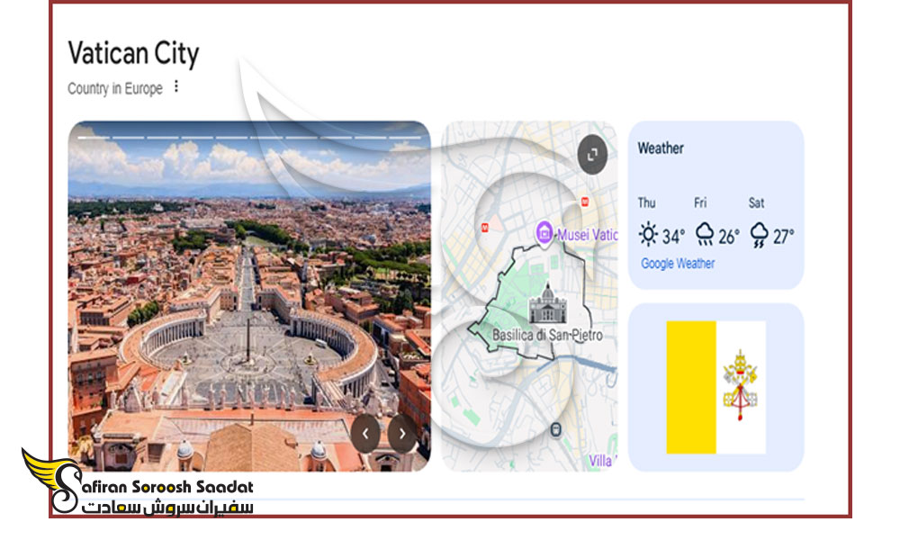 شرایط ویزای تجاری واتیکان