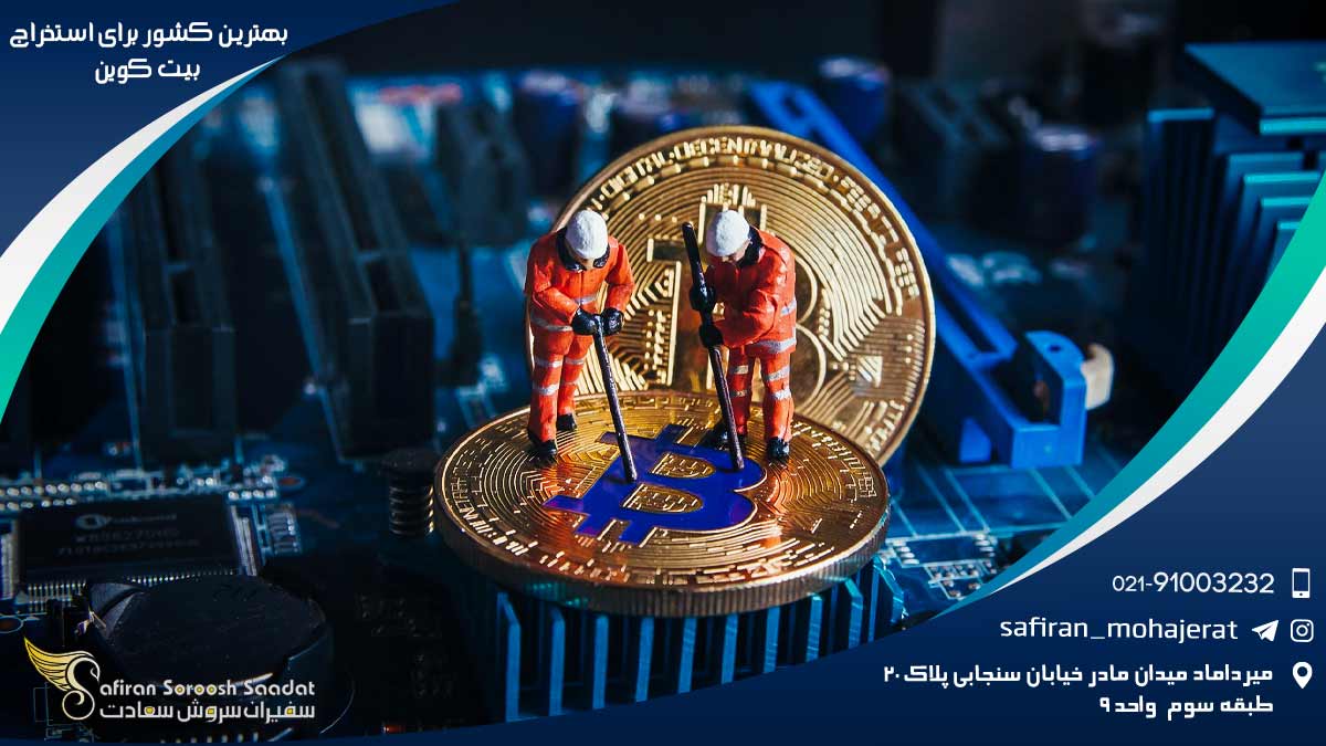 بهترین کشور برای استخراج بیت کوین
