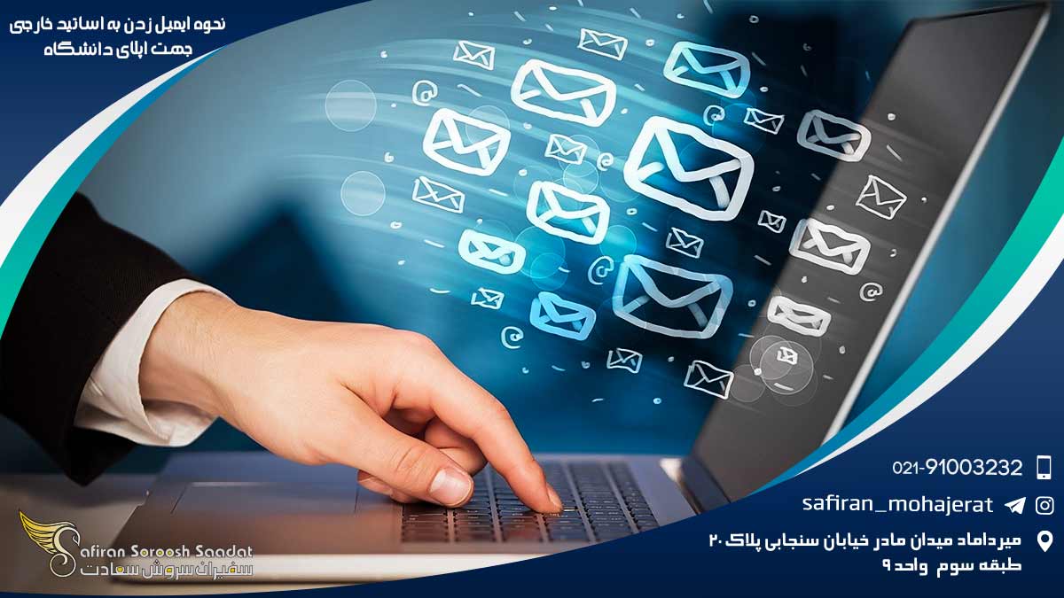 نحوه ایمیل زدن به اساتید خارجی جهت اپلای دانشگاه