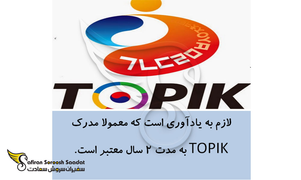 زمان و محل برگزاری آزمون TOPIK