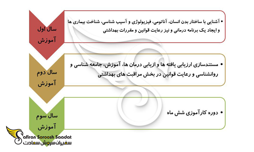 ساختار آموزش در آوسبیلدونگ ماساژ درمانگر